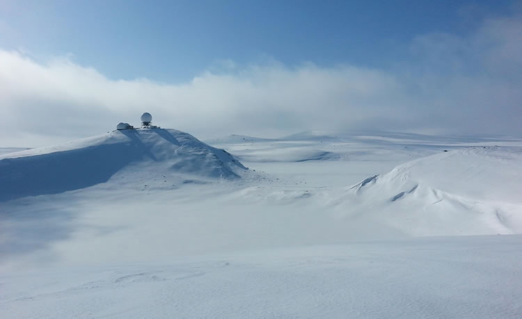 The crater on Lake Hill of St. Paul Island in the Bering Sea. Photo courtesy Mat Wooller.
